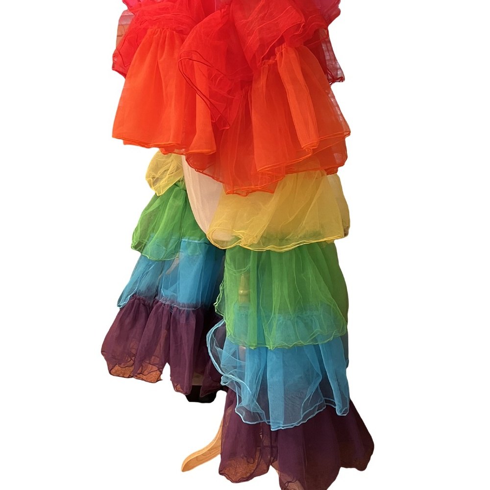 NWT Dolls Kill Club EXX Tulle Rainbow Jacket Size M/L